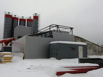 Парогенератор Протуран 1000Д на бетонном заводе производства компании Simem.